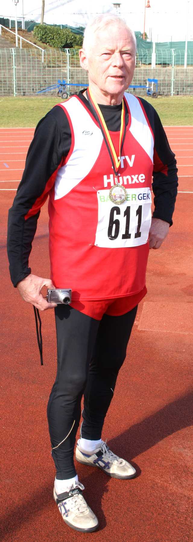 Heinrich Wolters bei den Deutschen Senioren Leichtathletik-Hallenmeisterschaften in Erfurt