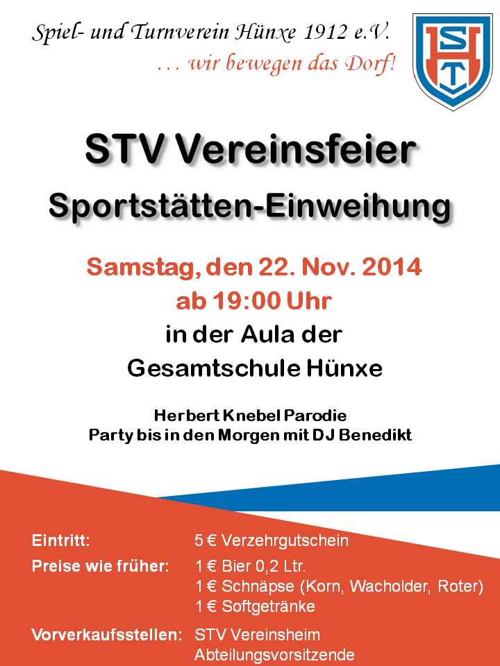 STV Vereinsfeier am 22. Nov. 2014