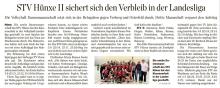 Volleyball: STV-H. II verbleibt in der Landesliga